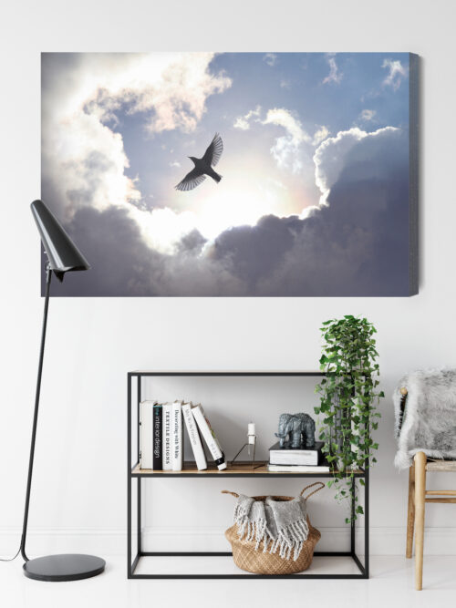 Obraz na płótnie Ptak niebo światło Premium Canvas - obrazek 9