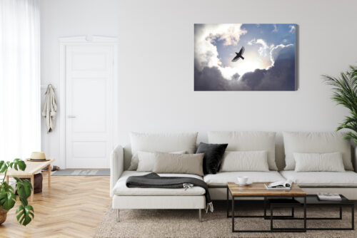 Obraz na płótnie Ptak niebo światło Premium Canvas - obrazek 6