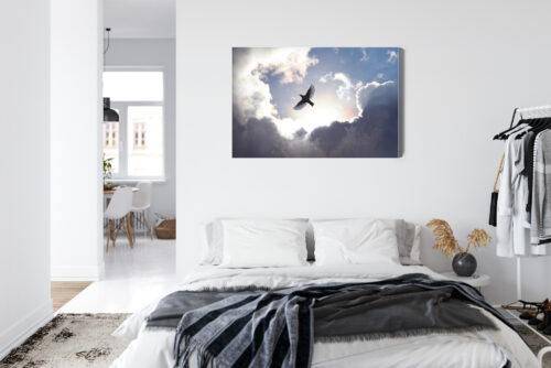 Obraz na płótnie Ptak niebo światło Premium Canvas - obrazek 7