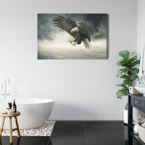 Obraz na płótnie Zwierzęta Bielik w locie Premium Canvas - obrazek 5
