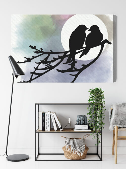 Obraz na płótnie Zwierzęta Ptaki na gałęzi Premium Canvas - obrazek 9