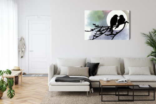 Obraz na płótnie Zwierzęta Ptaki na gałęzi Premium Canvas - obrazek 6