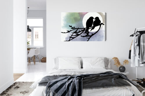 Obraz na płótnie Zwierzęta Ptaki na gałęzi Premium Canvas - obrazek 7