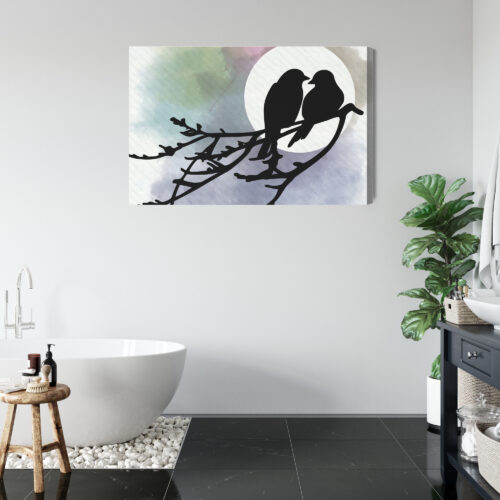 Obraz na płótnie Zwierzęta Ptaki na gałęzi Premium Canvas - obrazek 5
