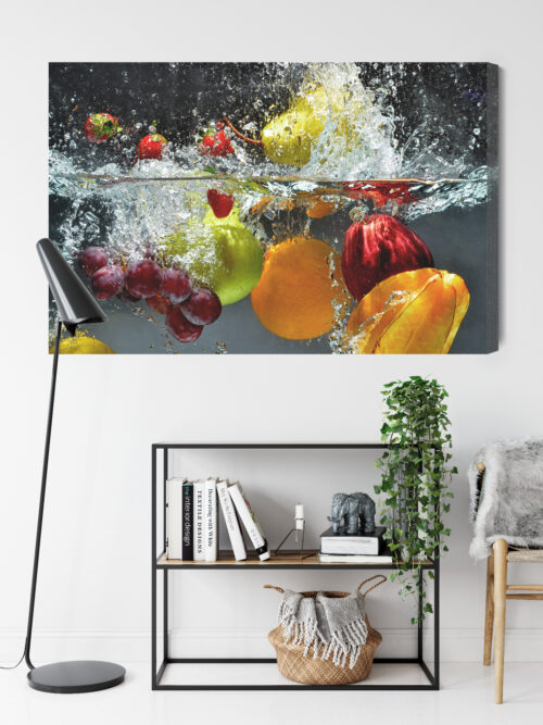 Obraz na płótnie Kuchnia Owoce w wodzie Premium Canvas - obrazek 9