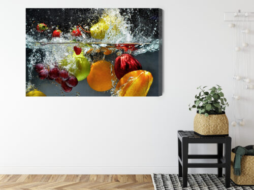 Obraz na płótnie Kuchnia Owoce w wodzie Premium Canvas - obrazek 8