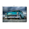 Obraz na płótnie Samochód retro turkusowy Premium Canvas