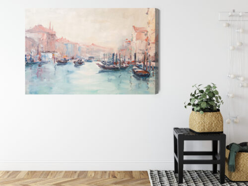 Obraz na płótnie Miasto Wenecja łodzie Premium Canvas - obrazek 8