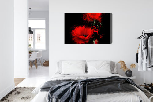 Obraz na płótnie Kwiaty Czerwone maki Premium Canvas - obrazek 7