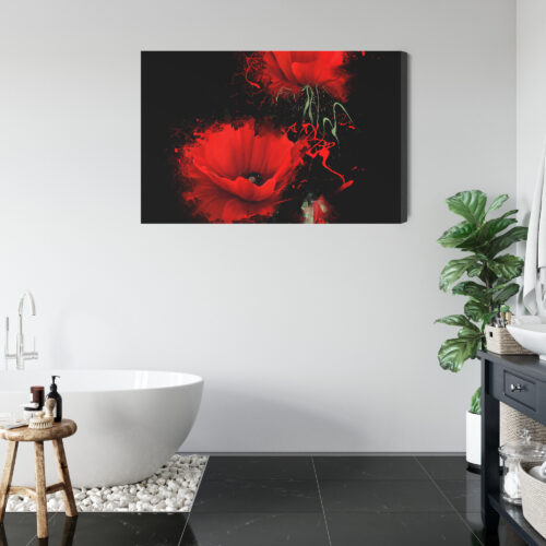 Obraz na płótnie Kwiaty Czerwone maki Premium Canvas - obrazek 5
