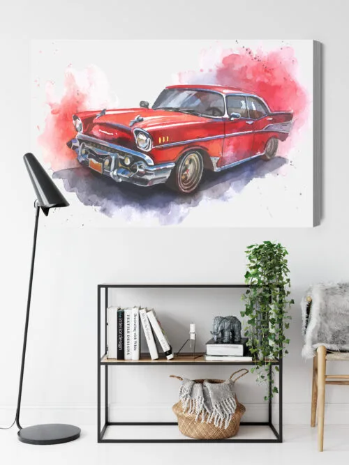Obraz na płótnie Motoryzacja Klasyczny samochód Premium Canvas - obrazek 9