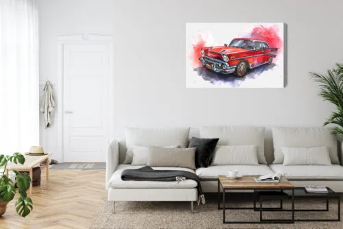 Obraz na płótnie Motoryzacja Klasyczny samochód Premium Canvas - obrazek 6