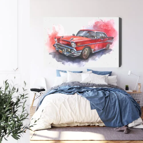 Obraz na płótnie Motoryzacja Klasyczny samochód Premium Canvas - obrazek 3