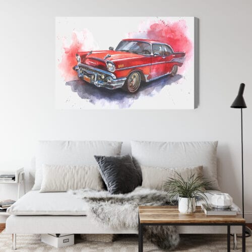 Obraz na płótnie Motoryzacja Klasyczny samochód Premium Canvas - obrazek 4