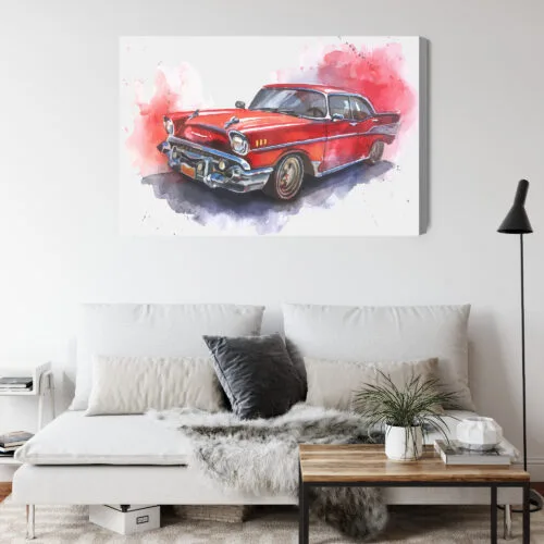 Obraz na płótnie Motoryzacja Klasyczny samochód Premium Canvas - obrazek 4