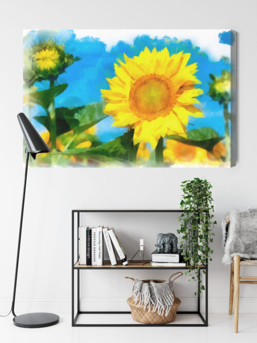 Obraz na płótnie Natura Słonecznik Premium Canvas - obrazek 9