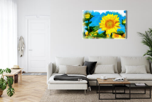 Obraz na płótnie Natura Słonecznik Premium Canvas - obrazek 6