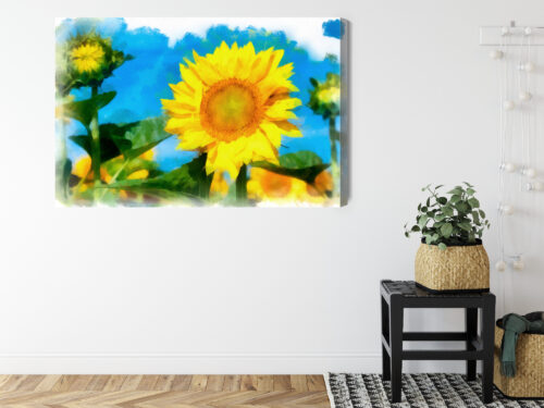 Obraz na płótnie Natura Słonecznik Premium Canvas - obrazek 8