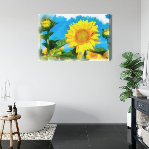 Obraz na płótnie Natura Słonecznik Premium Canvas - obrazek 5