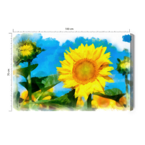 Obraz na płótnie Natura Słonecznik Premium Canvas