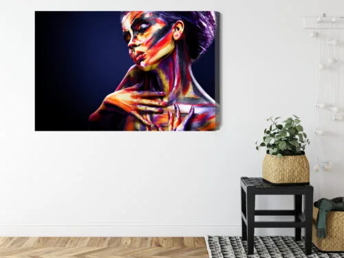 Obraz na płótnie Portret Sztuka ciała Premium Canvas - obrazek 8