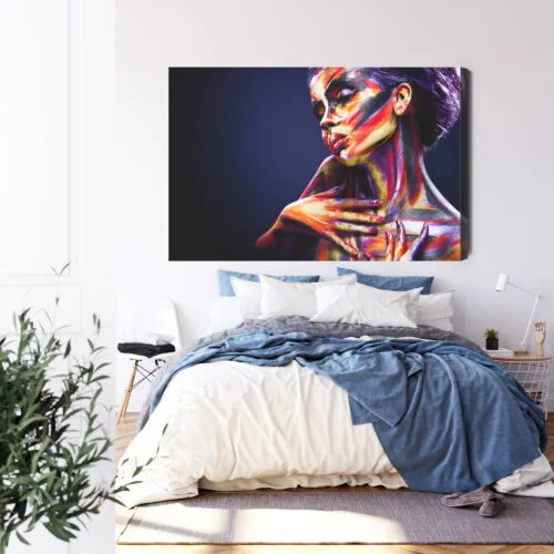 Obraz na płótnie Portret Sztuka ciała Premium Canvas - obrazek 3