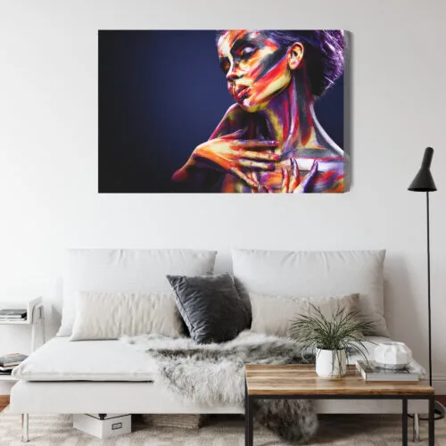 Obraz na płótnie Portret Sztuka ciała Premium Canvas - obrazek 4