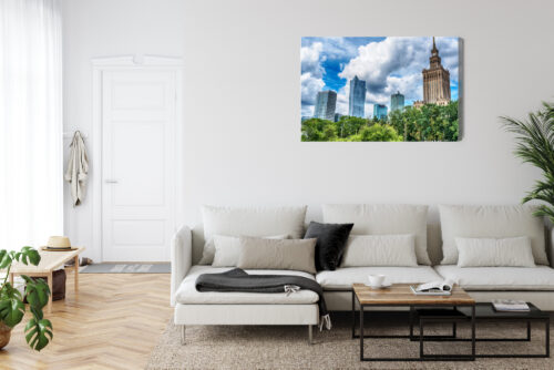 Obraz na płótnie Warszawa Skyline Nowoczesna architektura  Premium Canvas - obrazek 6