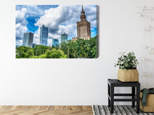 Obraz na płótnie Warszawa Skyline Nowoczesna architektura  Premium Canvas - obrazek 8