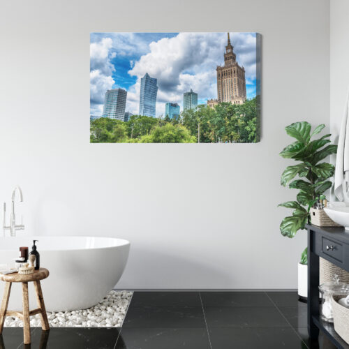 Obraz na płótnie Warszawa Skyline Nowoczesna architektura  Premium Canvas - obrazek 5