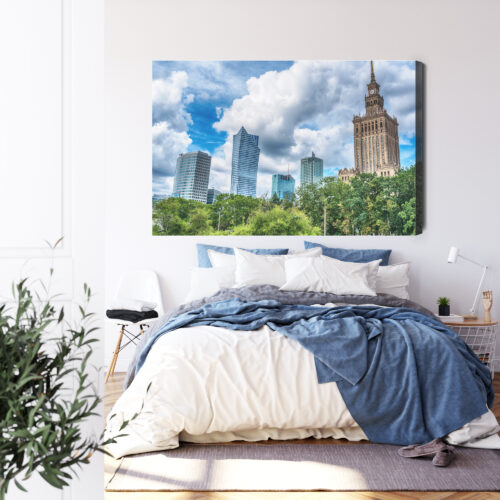 Obraz na płótnie Warszawa Skyline Nowoczesna architektura  Premium Canvas - obrazek 3