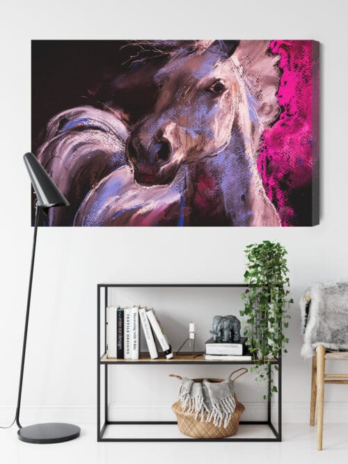 Obraz na płótnie Zwierzęta Koń artystyczny Premium Canvas - obrazek 9