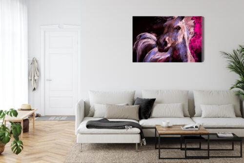 Obraz na płótnie Zwierzęta Koń artystyczny Premium Canvas - obrazek 6