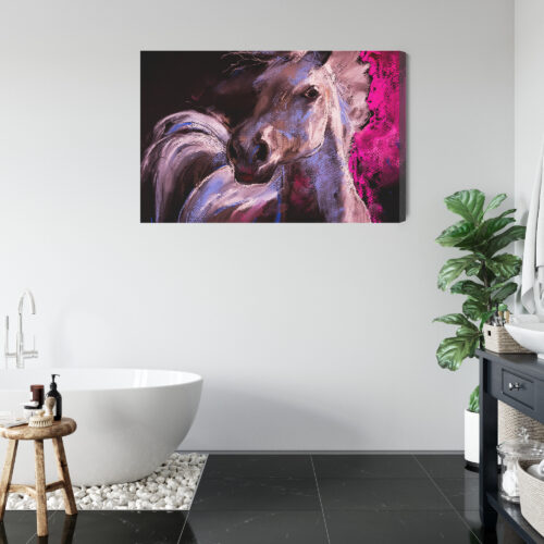 Obraz na płótnie Zwierzęta Koń artystyczny Premium Canvas - obrazek 5