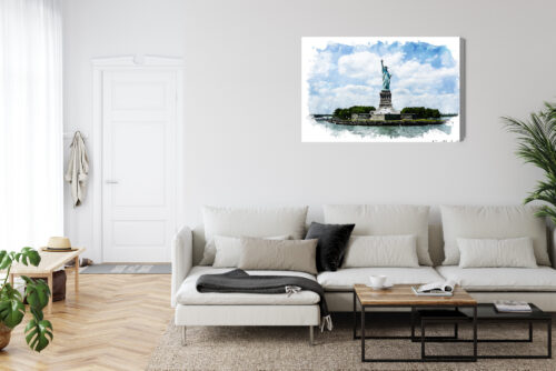 Obraz na płótnie Architektura Statua Wolności Premium Canvas - obrazek 6