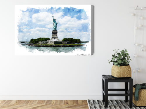 Obraz na płótnie Architektura Statua Wolności Premium Canvas - obrazek 8
