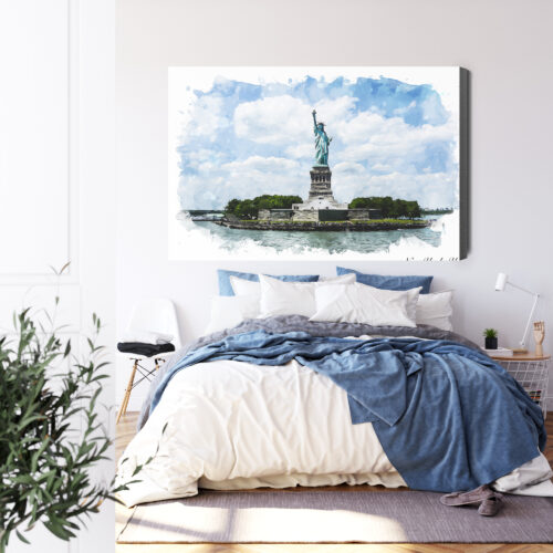 Obraz na płótnie Architektura Statua Wolności Premium Canvas - obrazek 3
