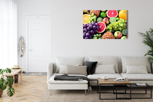 Obraz na płótnie Fotografia Kolorowe owoce Premium Canvas - obrazek 6