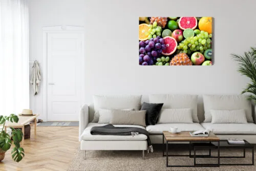 Obraz na płótnie Fotografia Kolorowe owoce Premium Canvas - obrazek 6