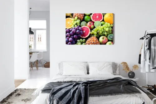 Obraz na płótnie Fotografia Kolorowe owoce Premium Canvas - obrazek 7
