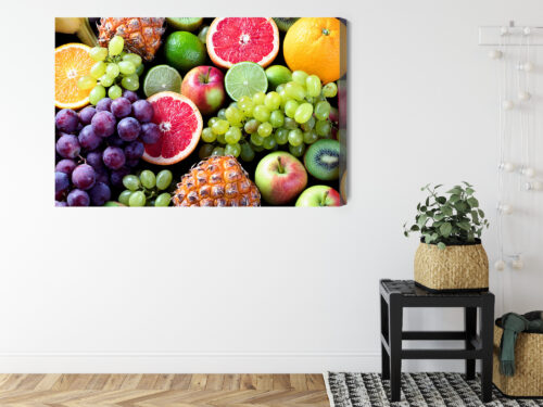 Obraz na płótnie Fotografia Kolorowe owoce Premium Canvas - obrazek 8