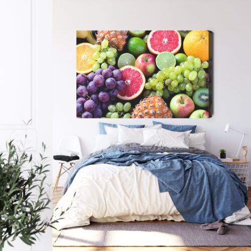 Obraz na płótnie Fotografia Kolorowe owoce Premium Canvas - obrazek 3