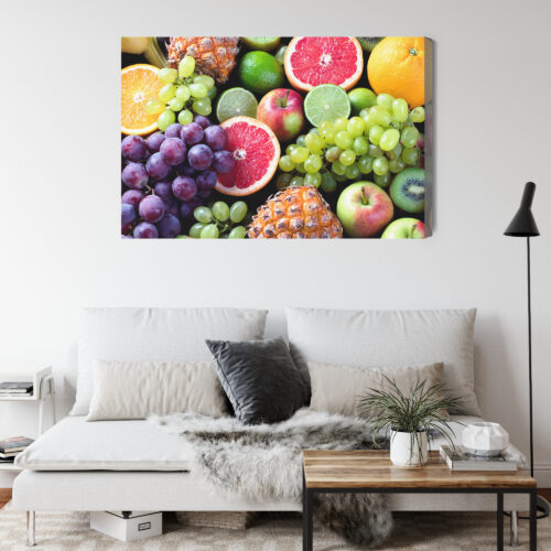 Obraz na płótnie Fotografia Kolorowe owoce Premium Canvas - obrazek 4