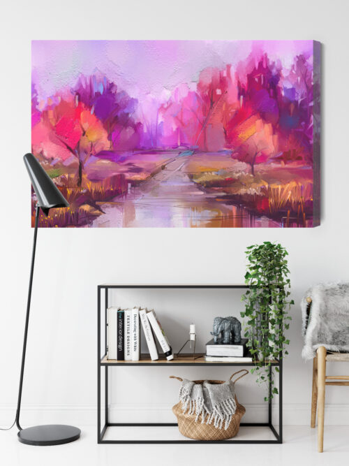 Obraz na płótnie Abstrakcja Jesienny park Premium Canvas - obrazek 9