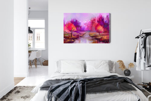 Obraz na płótnie Abstrakcja Jesienny park Premium Canvas - obrazek 7