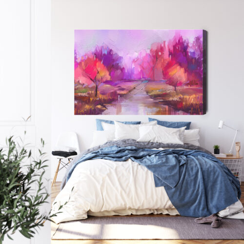 Obraz na płótnie Abstrakcja Jesienny park Premium Canvas - obrazek 3