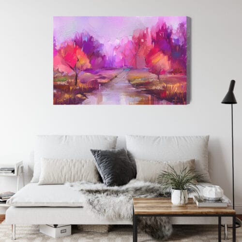 Obraz na płótnie Abstrakcja Jesienny park Premium Canvas - obrazek 4