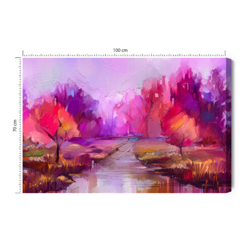 Obraz na płótnie Abstrakcja Jesienny park Premium Canvas