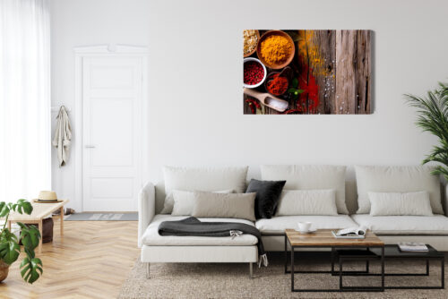Obraz na płótnie Kuchnia Kolorowe przyprawy Premium Canvas - obrazek 6