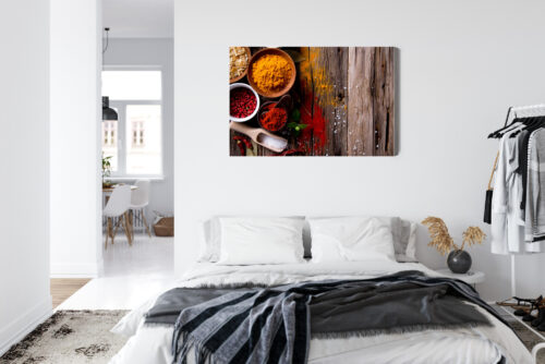 Obraz na płótnie Kuchnia Kolorowe przyprawy Premium Canvas - obrazek 7